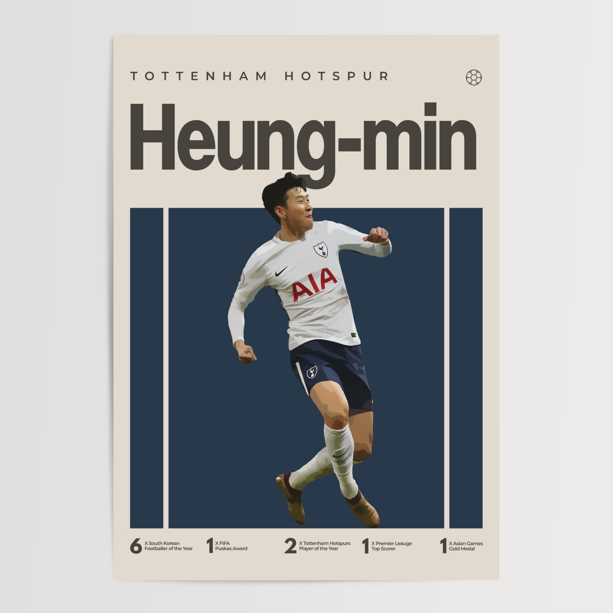 Son Heung-min Poster, Tottenham Hotspur