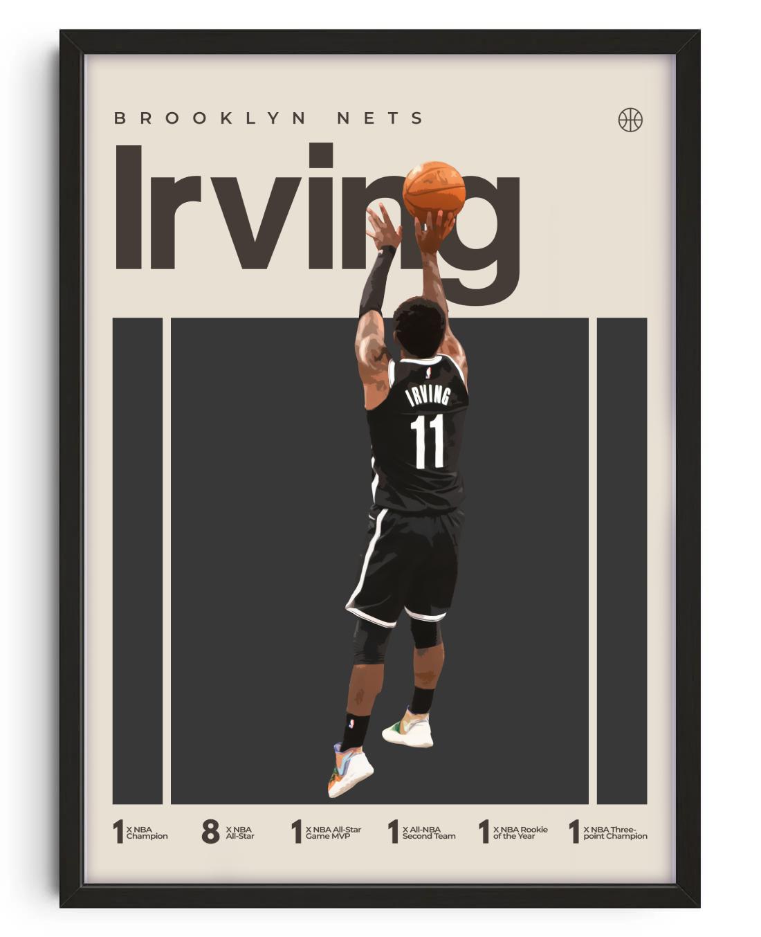 Kyrie Irving Poster Brooklyn Nets BigWeekend Store