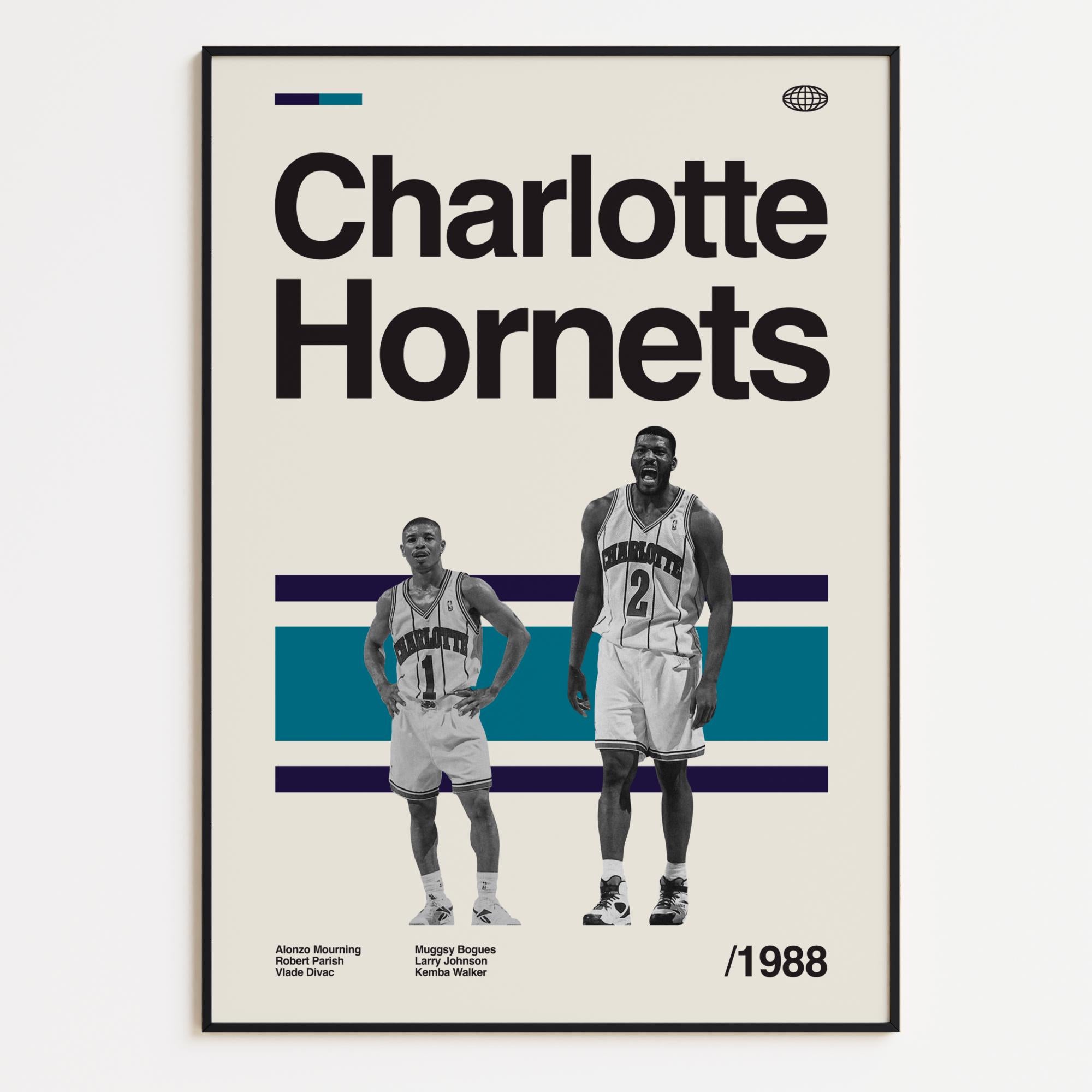 Charlotte Hornets. Muggsy & Johnson