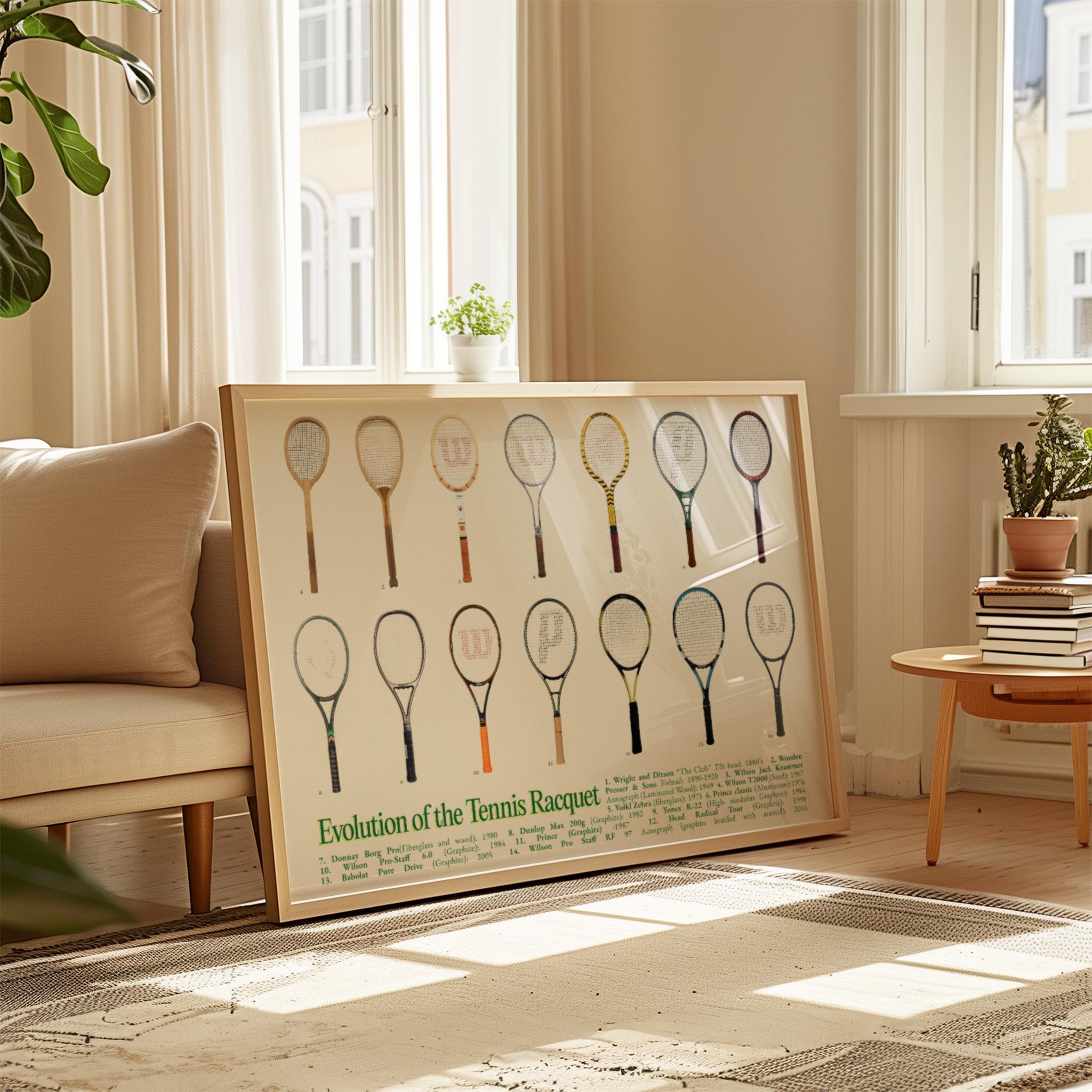 Evolution of the Tennis Racquet