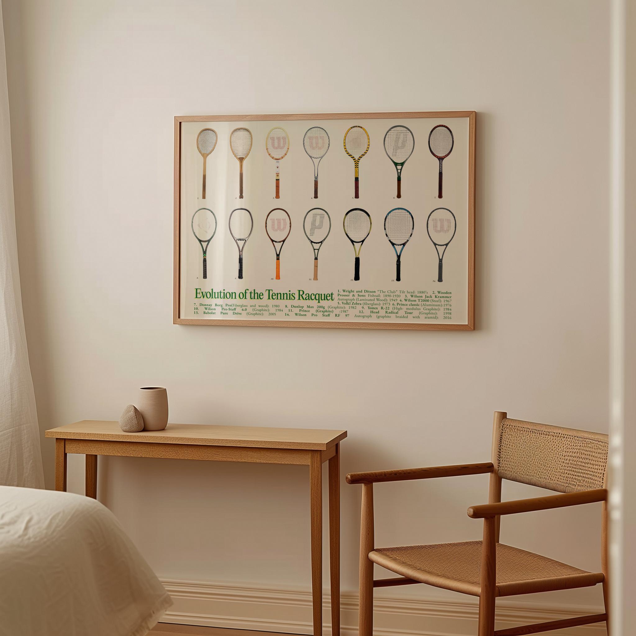 Evolution of the Tennis Racquet