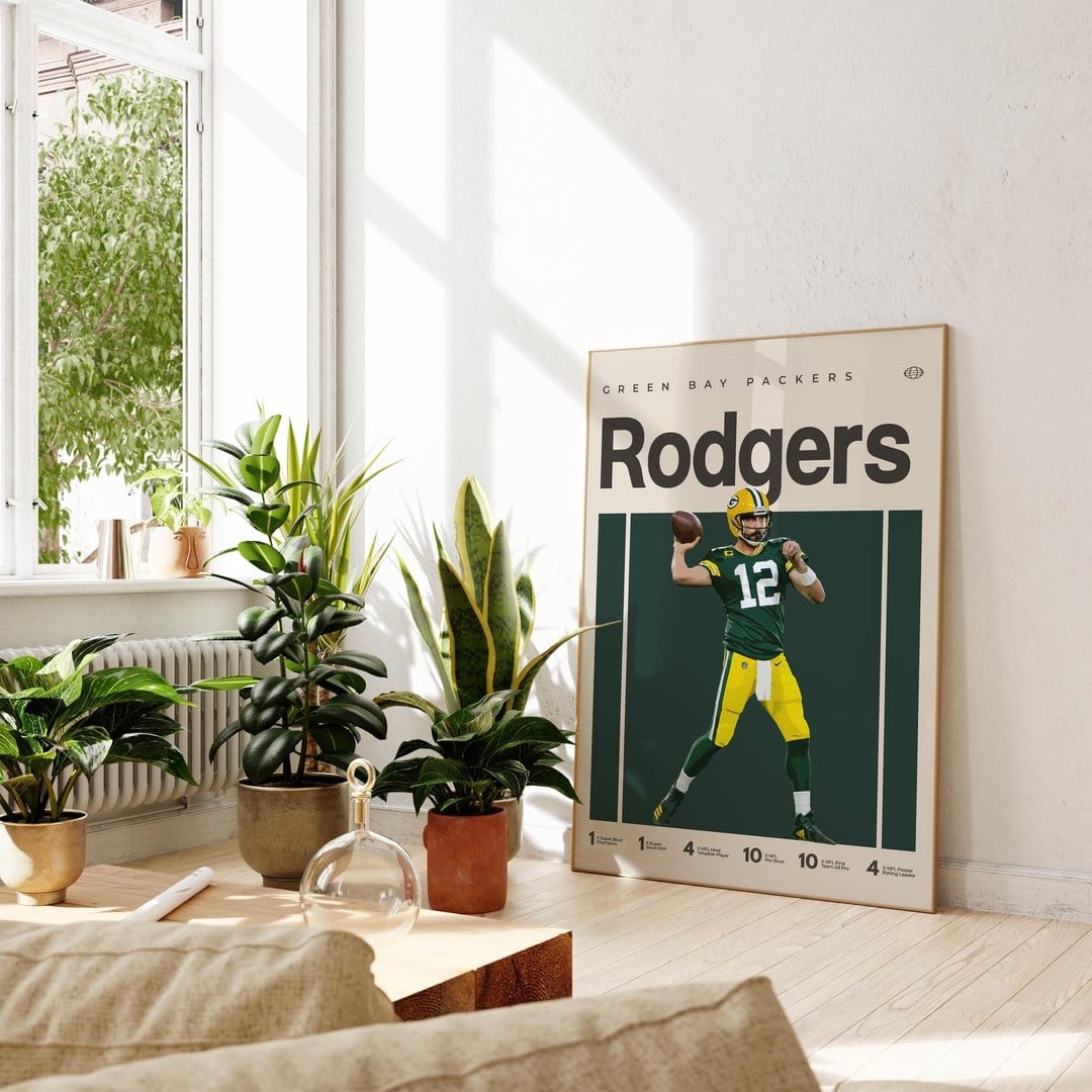 Aaron Rodgers Poster for sale