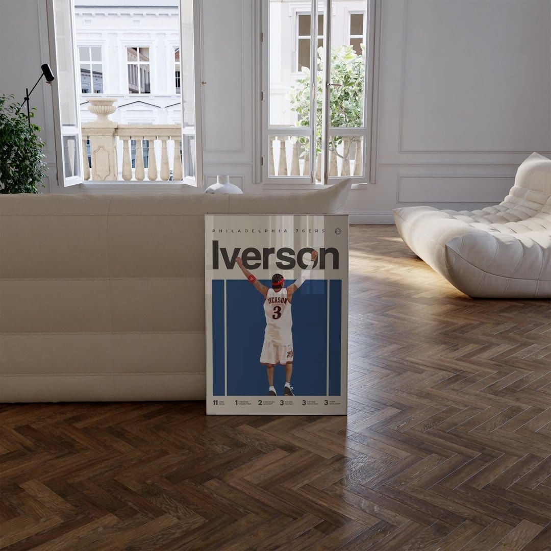 Allen Iverson poster Philadelphia 76ers print