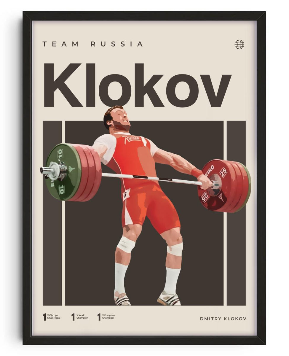 Dmitry Klokov Poster Weightlifter BigWeekend Store