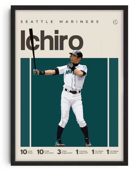 Ichiro Suzuki Seattle Mariners Poster