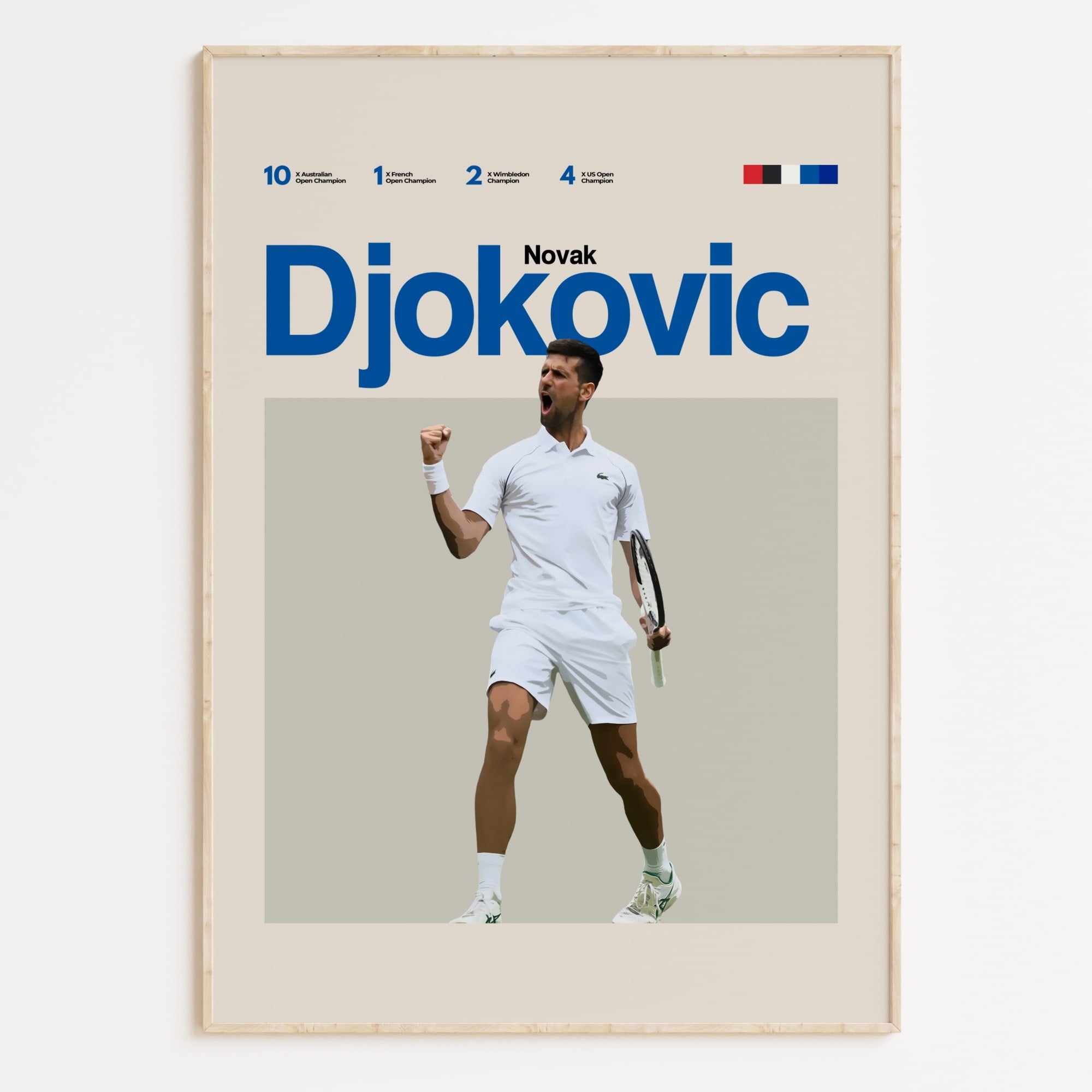 Novak Djokovic Poster, Tennis