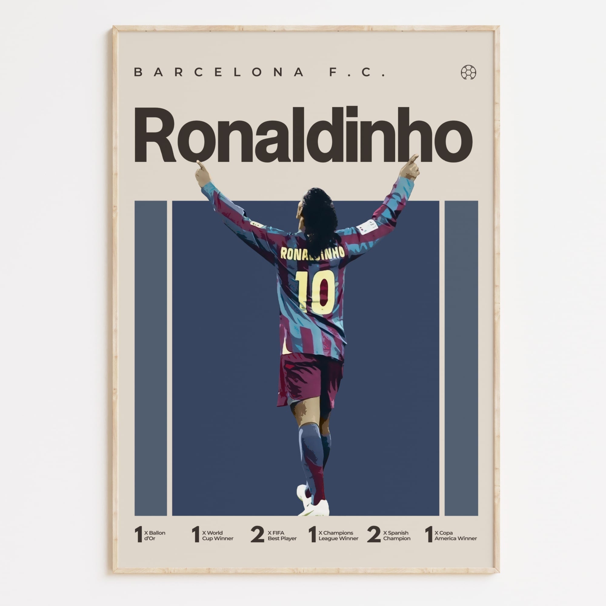 Ronaldinho Poster, Barecelona FC
