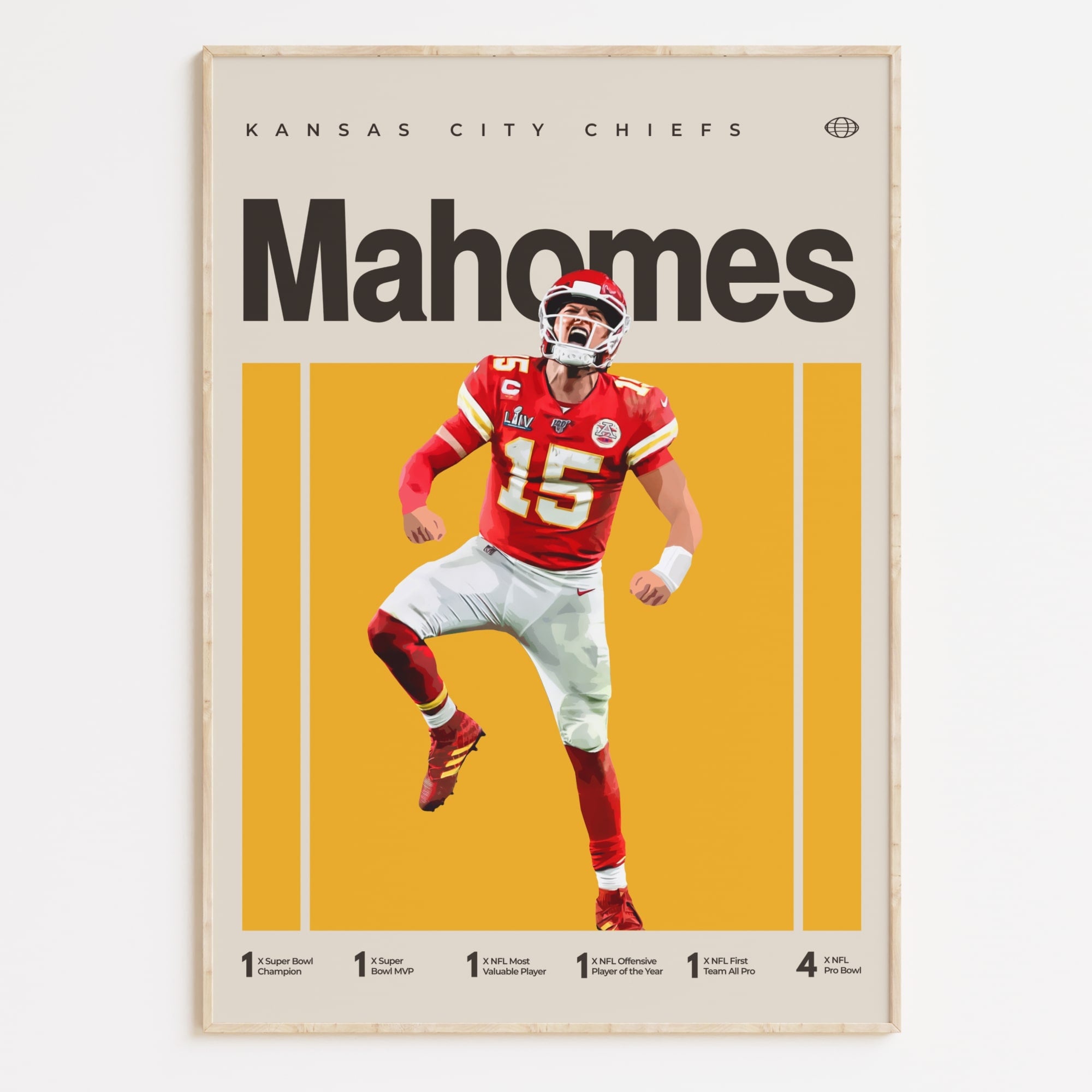 Patrick Mahomes Poster, Kansas City Chiefs