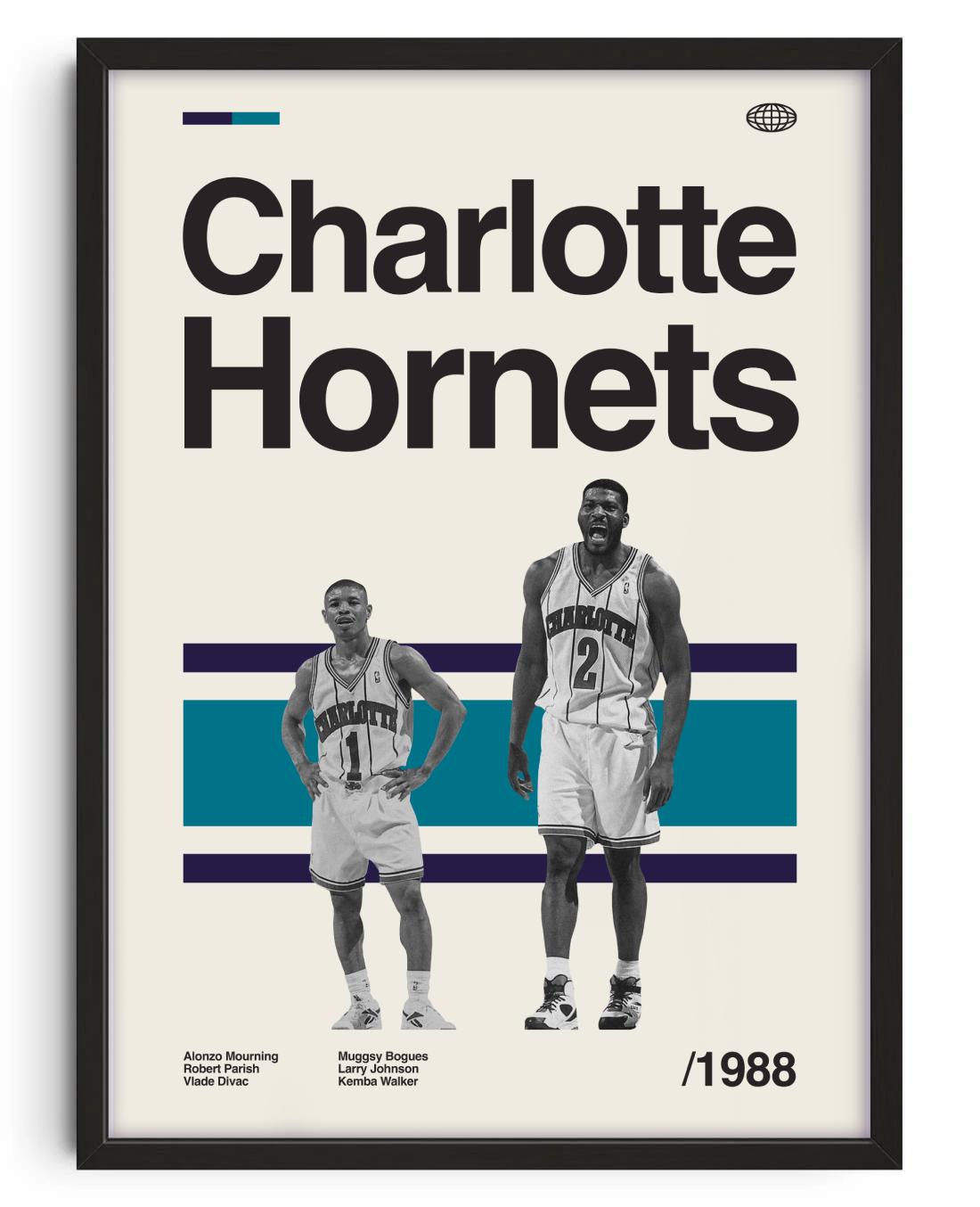 Charlotte Hornets. Muggsy & Johnson