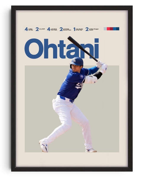 Shohei Ohtani Poster - Los Angeles Dodgers | BigWeekend Store
