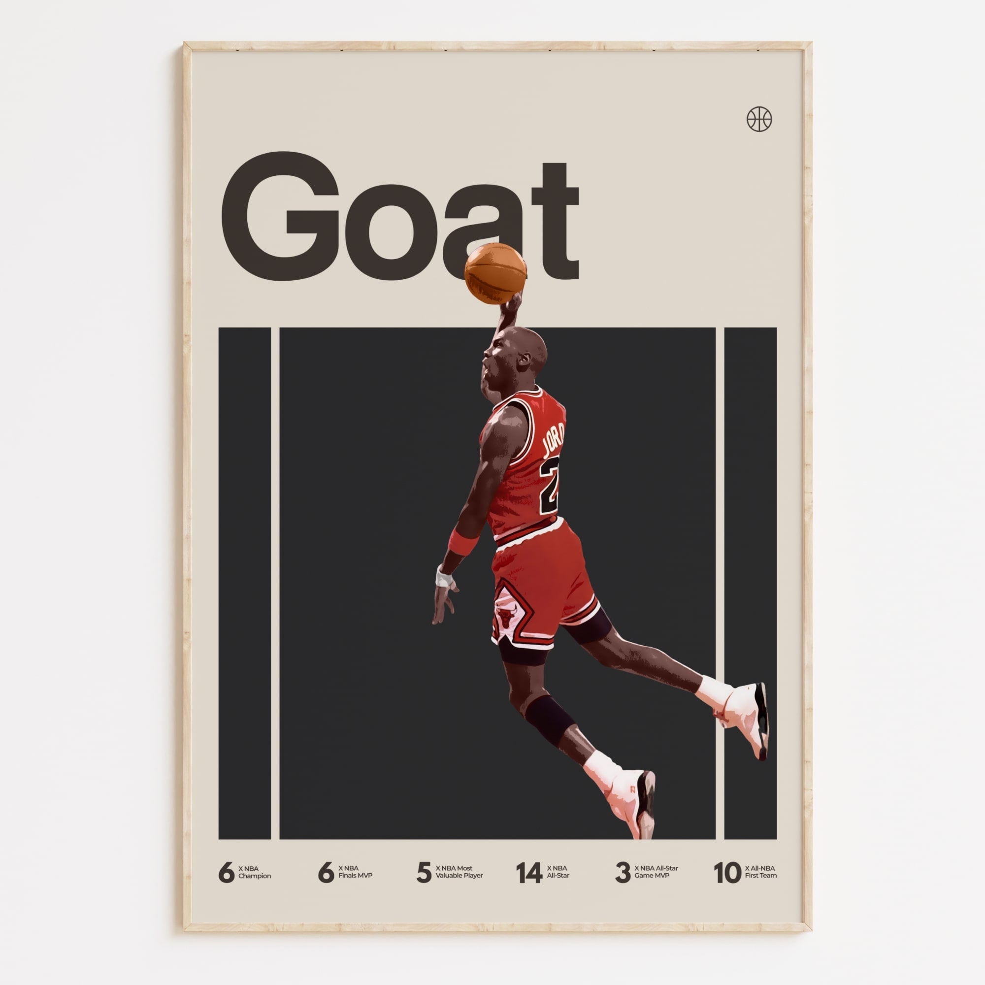 Michael Jordan GOAT Poster