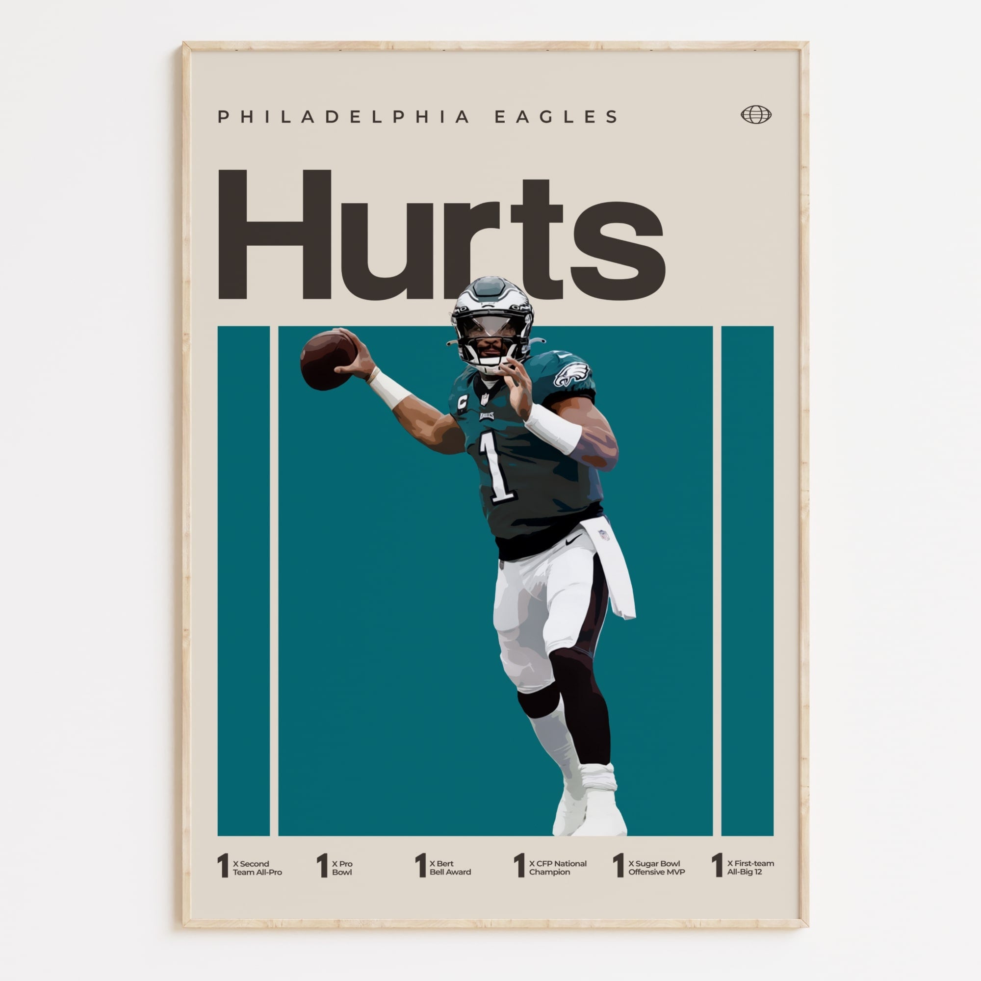 Jalen Hurts Poster, Philadelphia Eagles