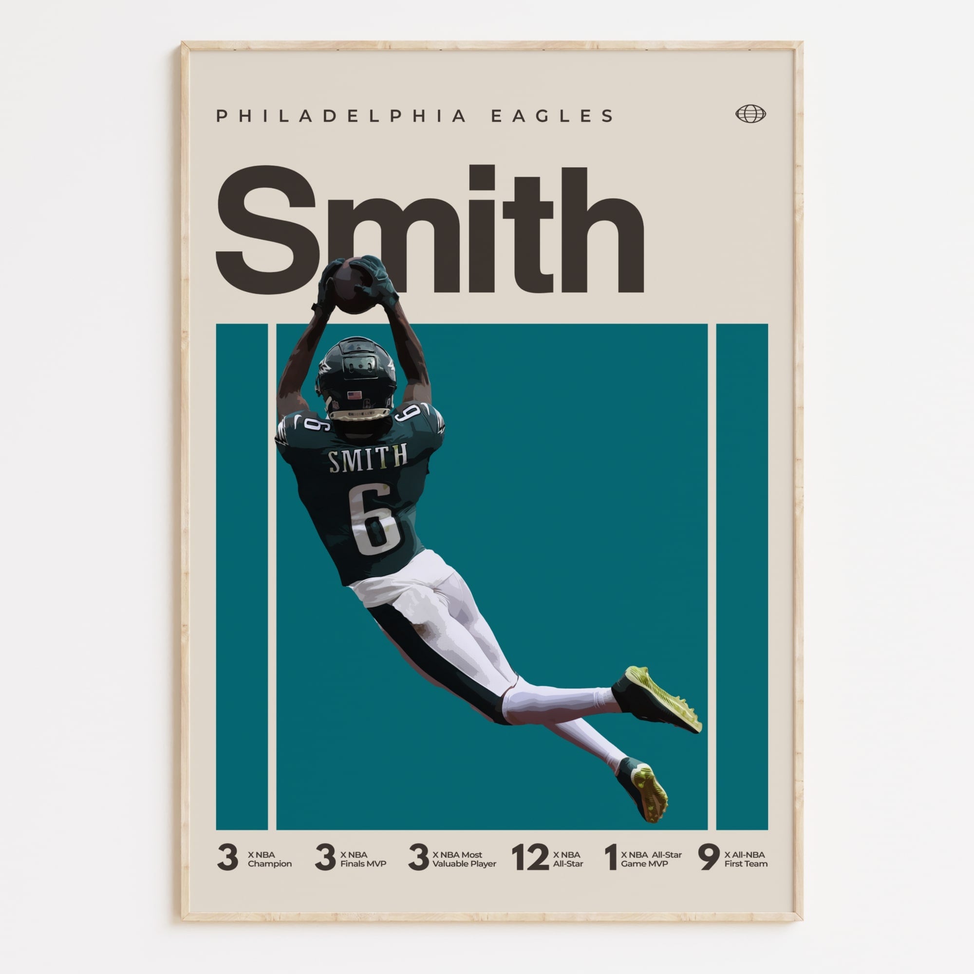 DeVonta Smith Poster, Philadelphia Eagles