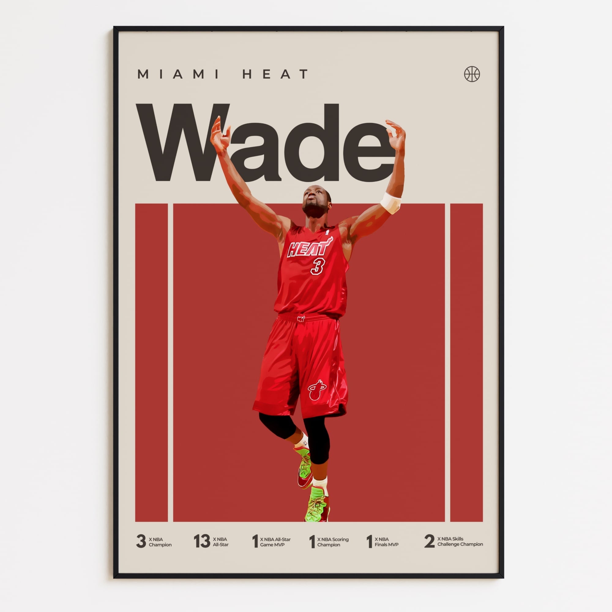 Dwayne Wade Poster, Miami Heat