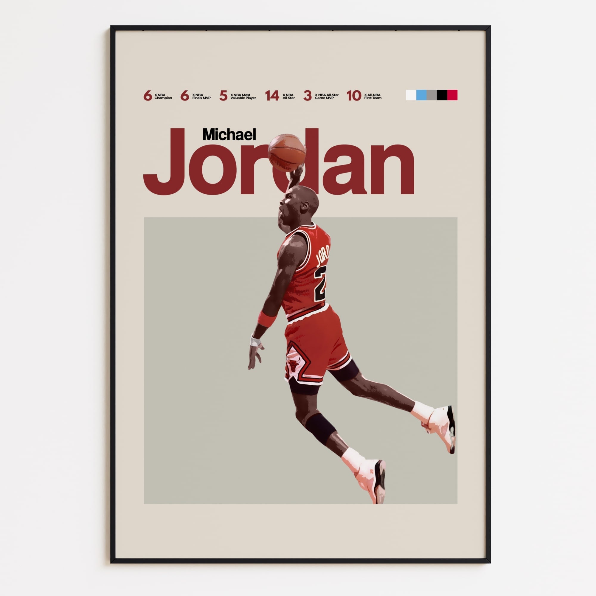 Michael Jordan Poster, Chicago Bulls