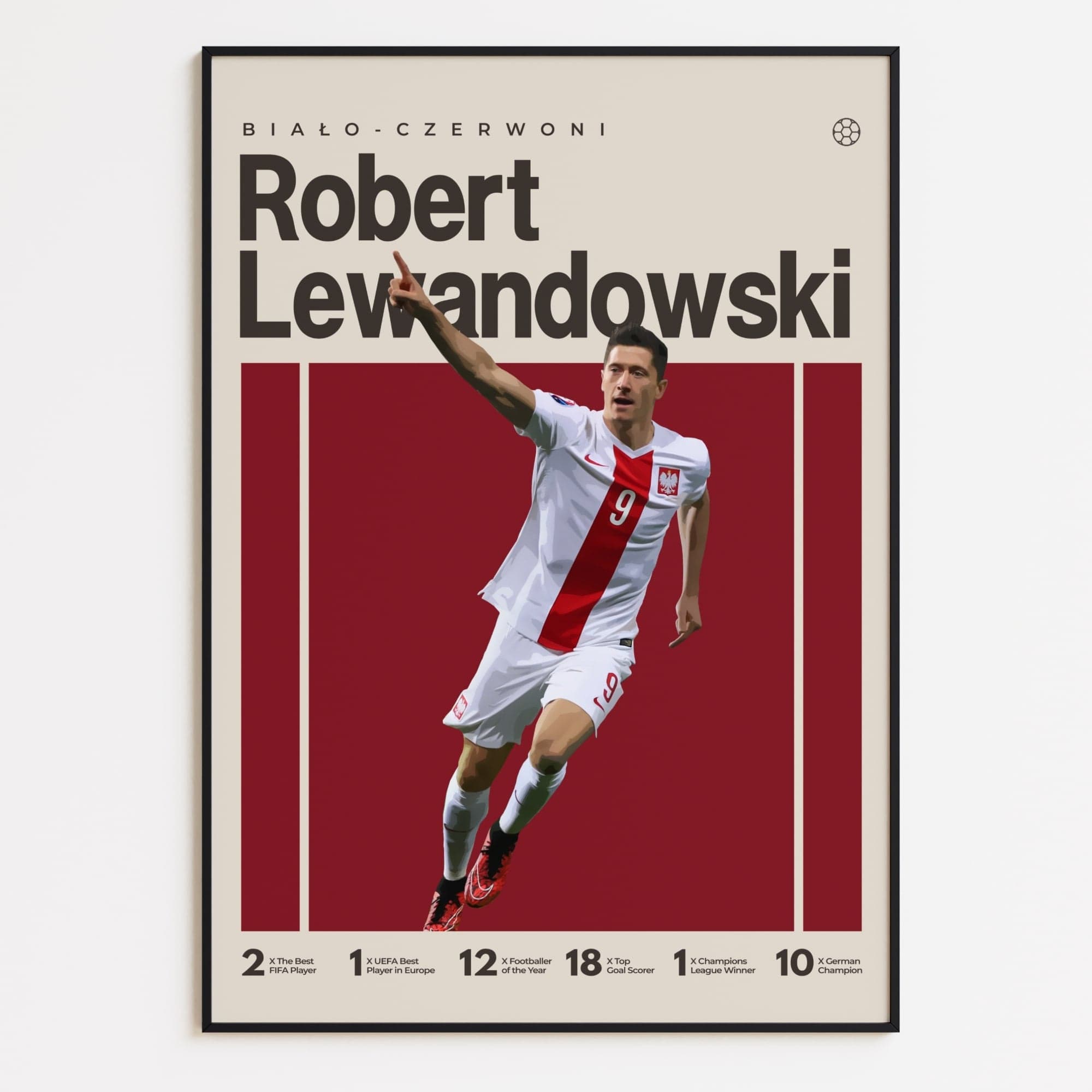 Robert Lewandowski Poster, Poland