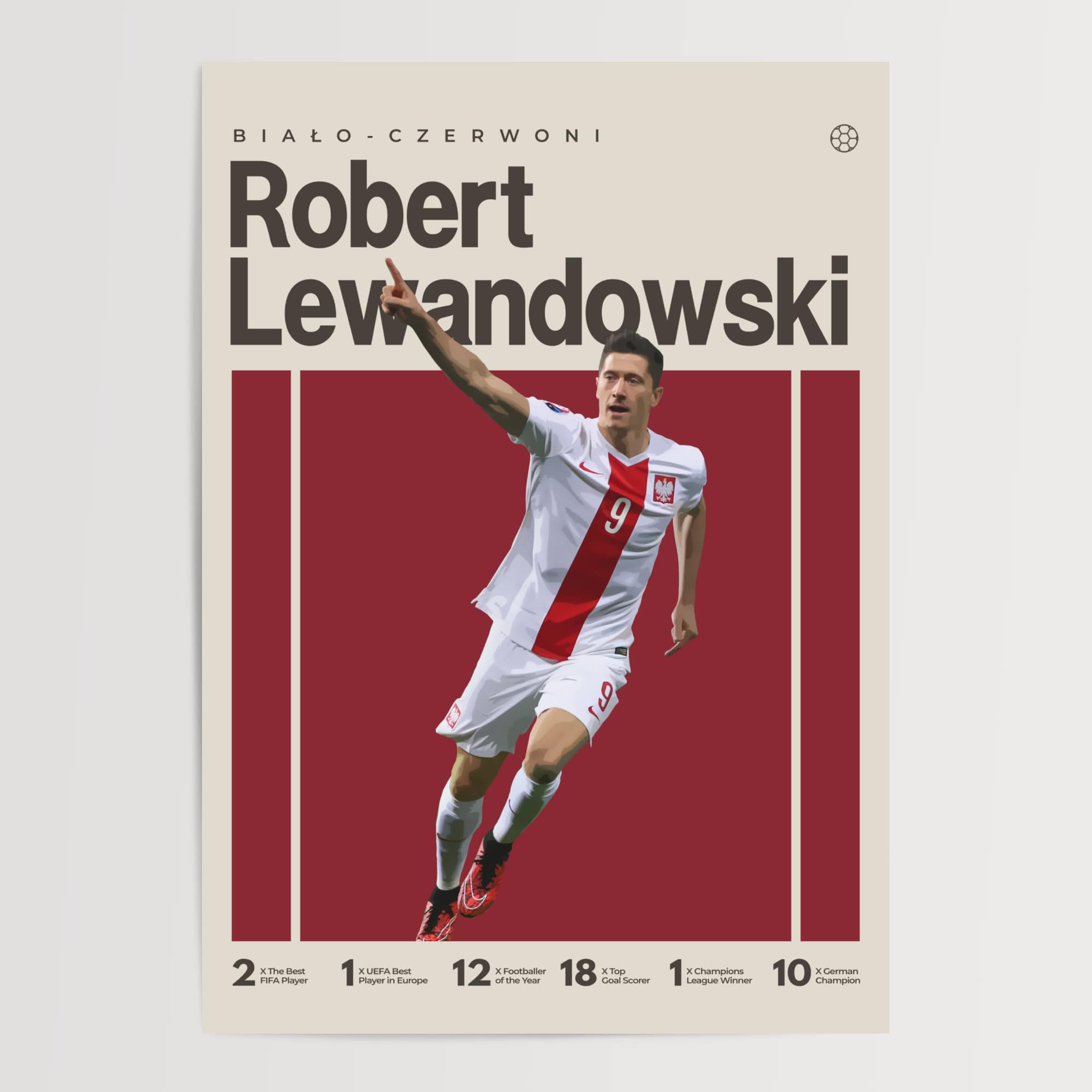 Robert Lewandowski Poster, Poland