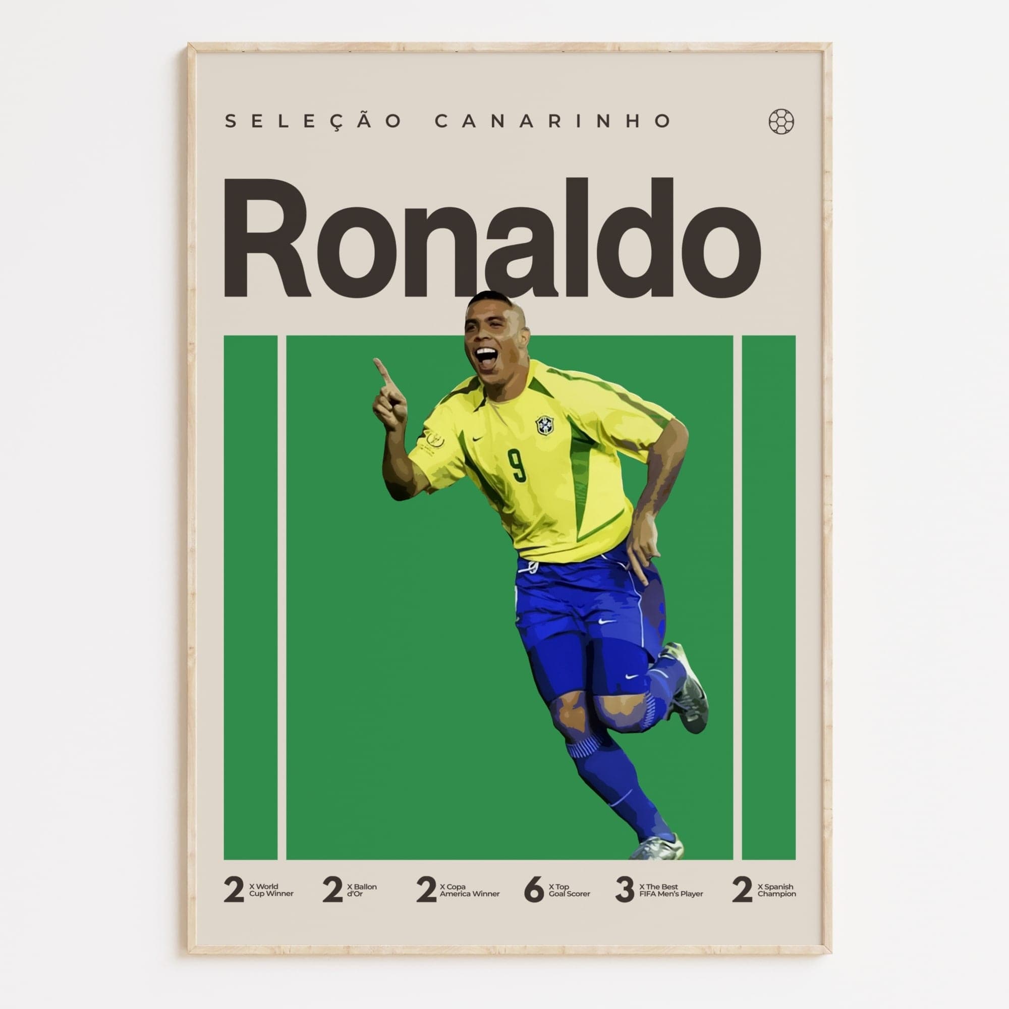 Ronaldo Nazário Poster, Brazil