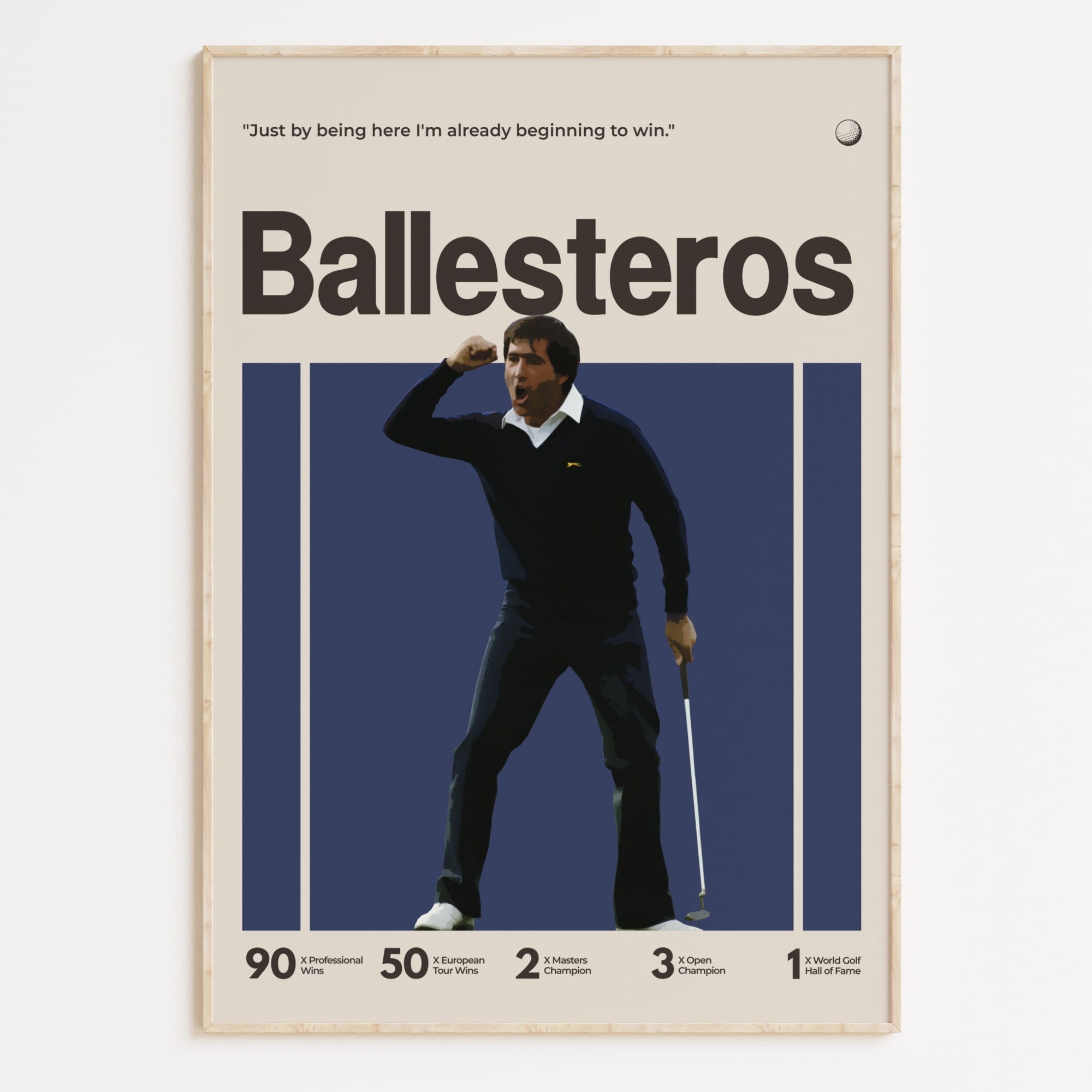 Seve Ballesteros poster