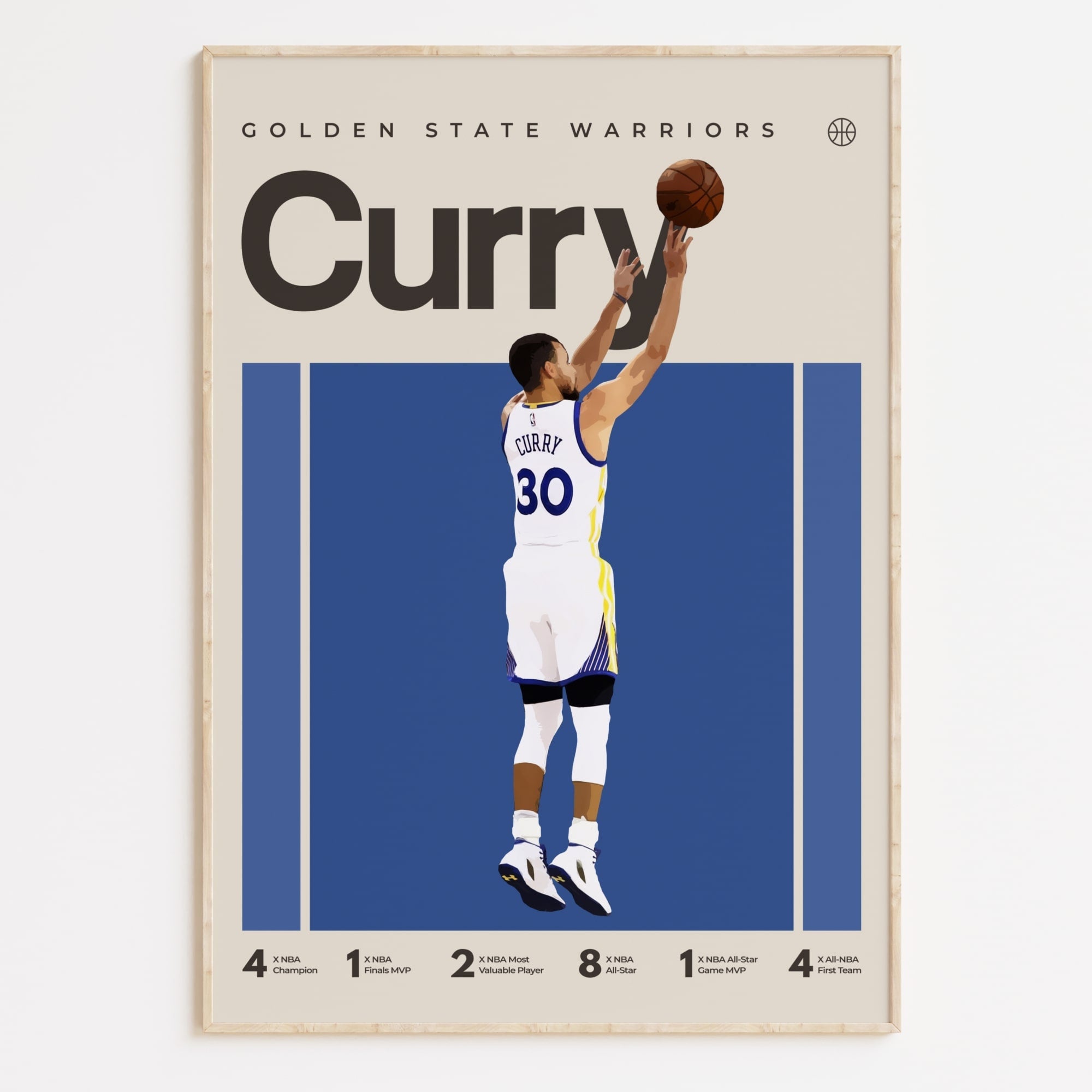 Steph Curry Poster, Golden State Warriors