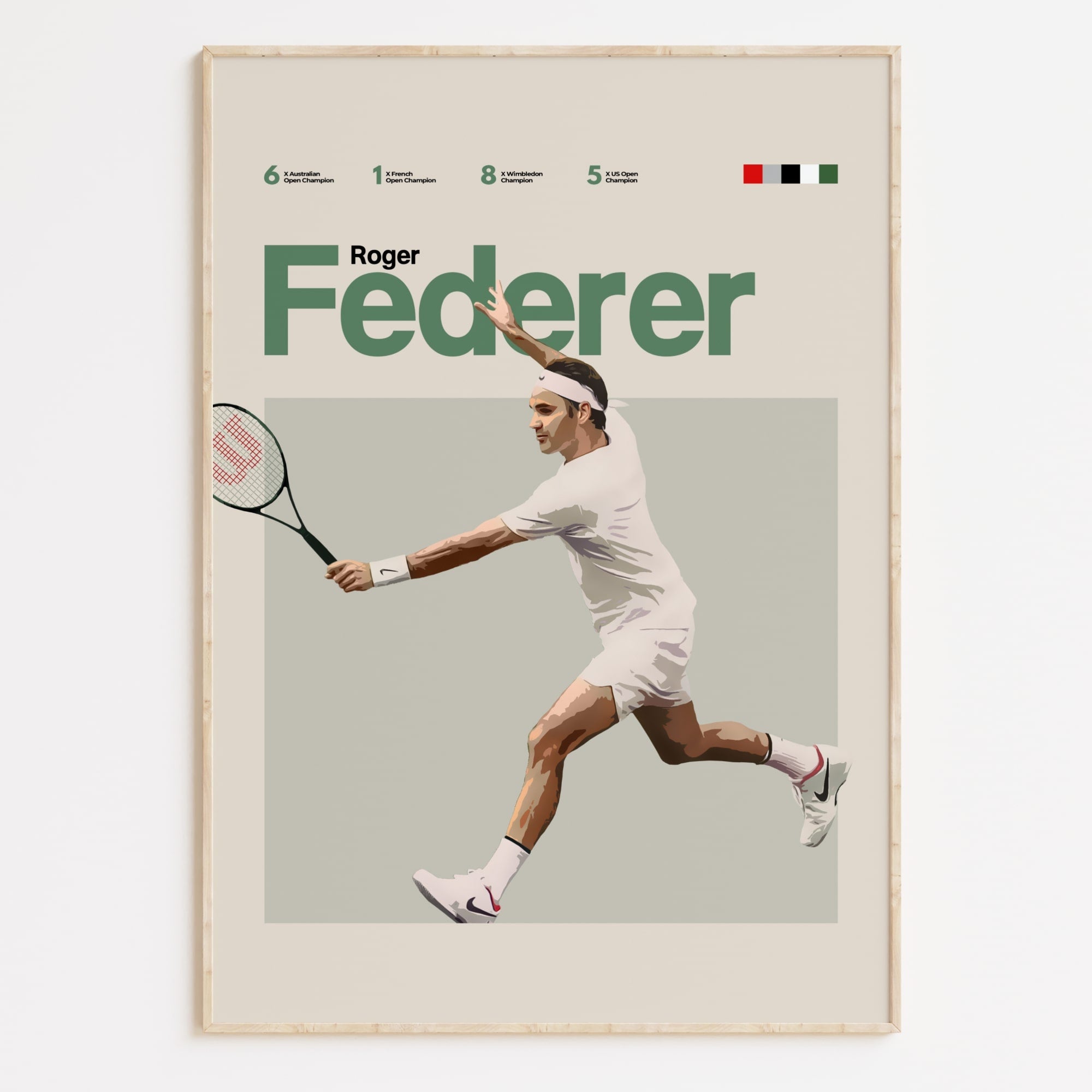 Roger Federer Poster, Tennis