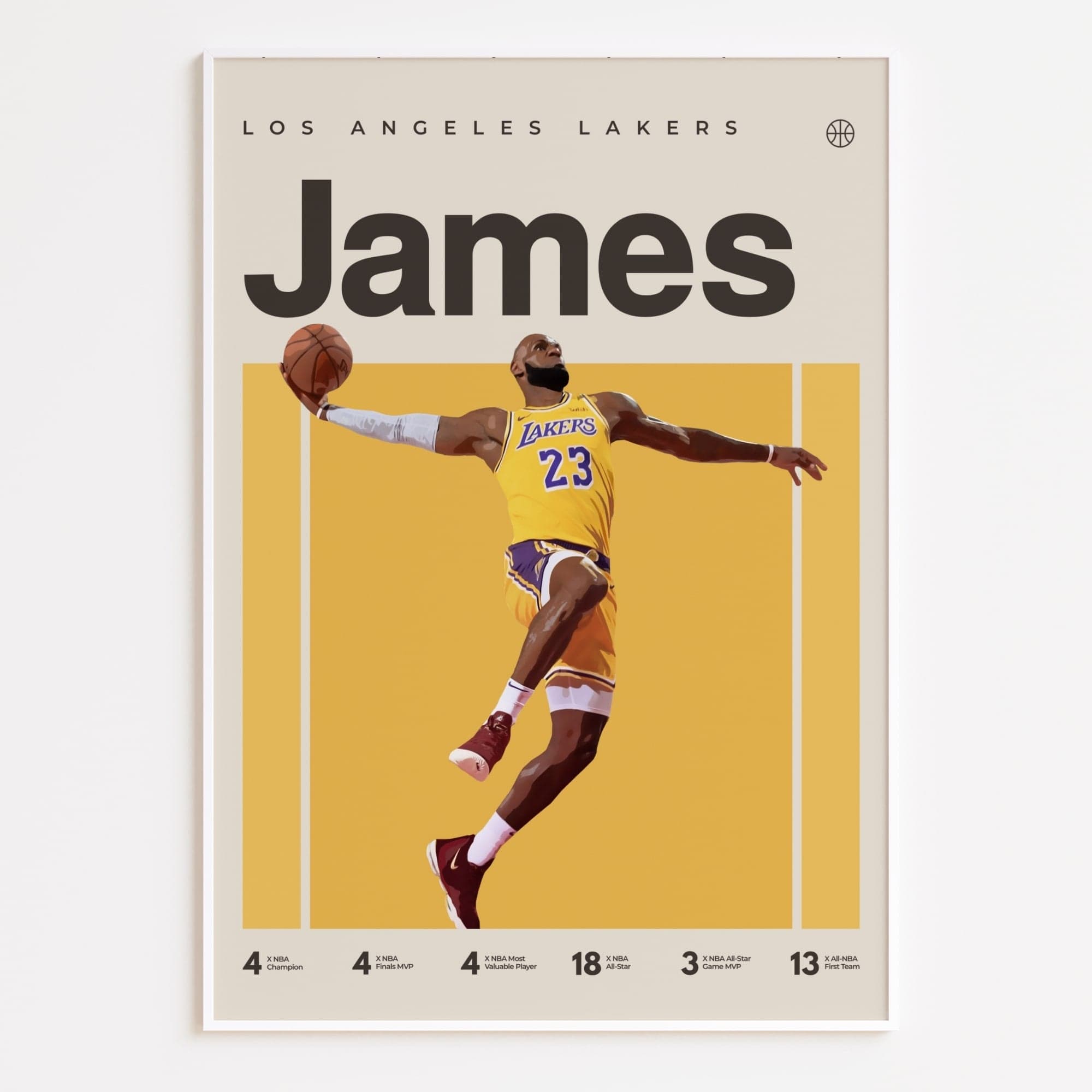 Lebron on sale poster lakers