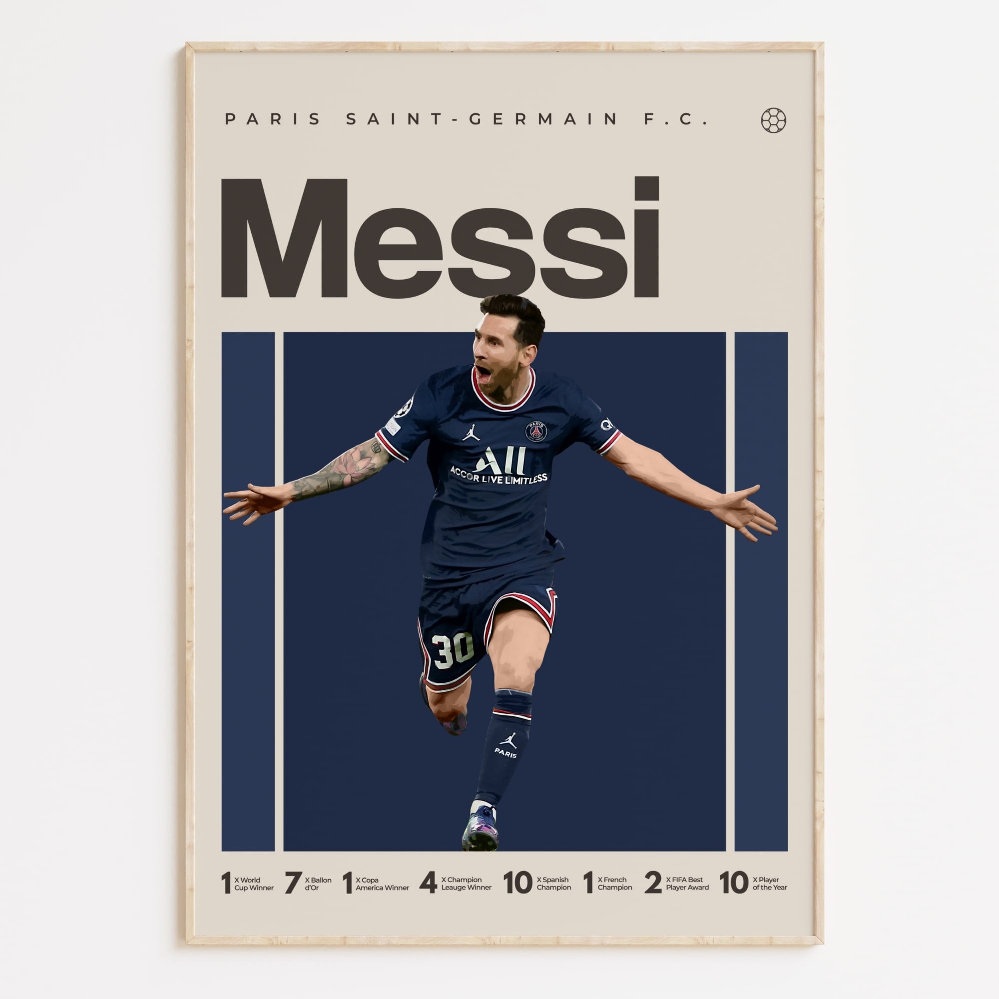 Lionel Messi Poster, PSG