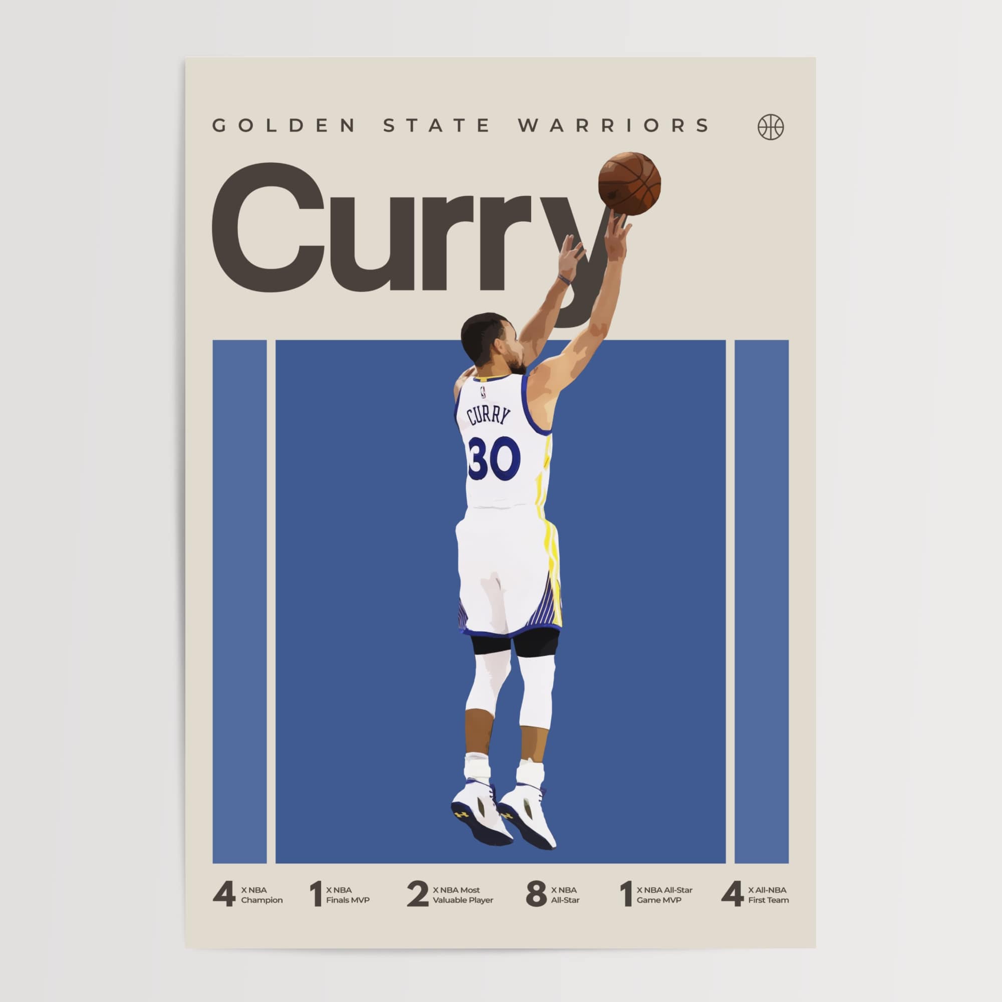 Steph Curry Poster, Golden State Warriors