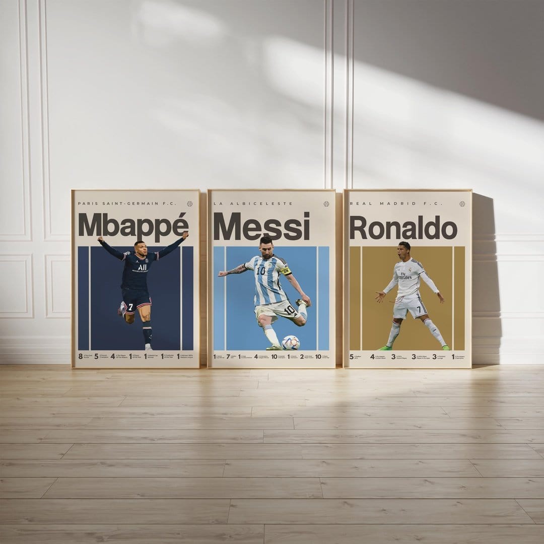 Messi, Mbappe, Ronaldo Bundle (Set of 3)