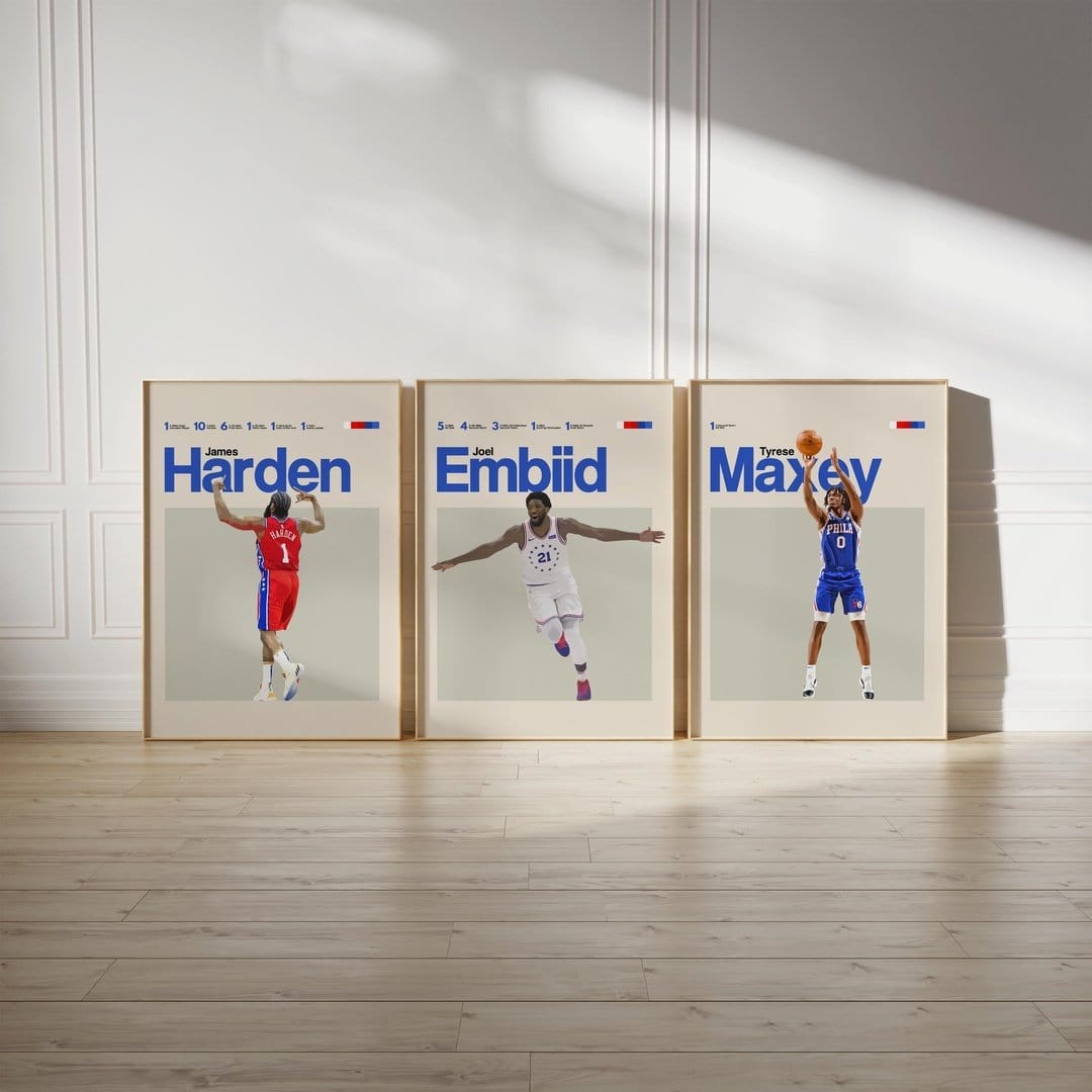 Philadelpiha 76ers (Set of 3)-Big Weekend